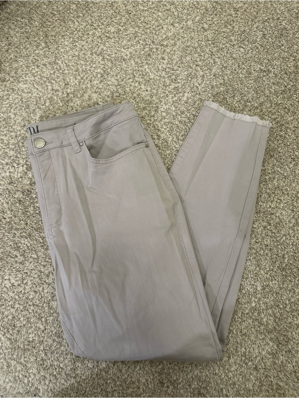 Women’s French Dressing Jeans Olivia Light Gray Slim Ankle Jeans